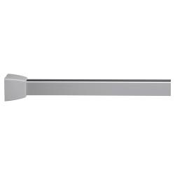 Croydex Shower Rail - Straight - Professional Profile - 800-1830mm Length - Silver