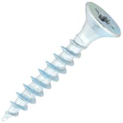 SiDAX General Purpose Pozi Countersunk Wood Screws - 4.0 x 25mm - Zinc Plated - Pack of 200