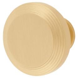 Heritage Brass by M Marcus Ridge Round Cabinet Knob - 38mm Diameter - Satin Brass