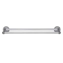 Croydex Westminster Round Double Towel Rail - 70 x 510 x 140mm - Polished Chrome