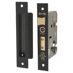 Touchpoint Euro Profile Sashlock - 78mm Case - 57mm Backset - Matt Black