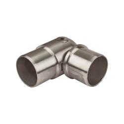 SWR Balustrade Adjustable Elbow Connector - 304 Brushed Satin Stainless Steel