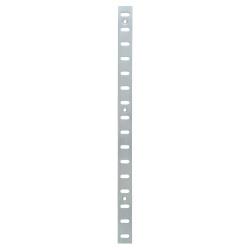Altro Flat Bookcase Strip - 1829 x 19mm - Satin Chrome Plated (On Solid Brass)