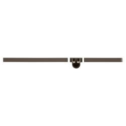 elfa Top Track System - Click In Bracket Trim Cover & Rail Holder - 320mm Length - Left - Graphite