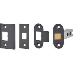 Touchpoint Contract Bolt Through Tubular Latch - 76mm Case - 56mm Backset - Radius/Square - Black