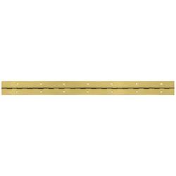 Touchpoint Steel Continuous Piano Hinge - 1845 x 25 x 0.7mm - Polished Brass