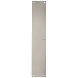 Hampstead Stainless Steel Plain Finger Plate - 400 x 75 x 1.5mm - Satin