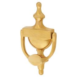 Heritage Brass by M Marcus Reeded Urn Door Knocker - Unlacquered Brass - 195 x 100mm