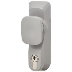 Briton 1413.KE.SE Outside Access Device - Rectangular Knob - Silver