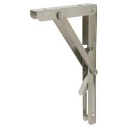 Altro Folding Shelf Brackets - 305mm Length - Satin Stainless Steel - Pair