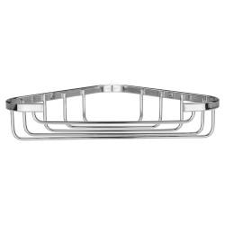 Croydex Wirework Small Corner Shower Soap Dish Basket - 40 x 195 x 120mm - Mild Steel