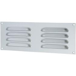 Touchpoint Hooded Louvre Vent - 242 x 89mm - 3344mm² Free Air Flow - Satin Aluminium