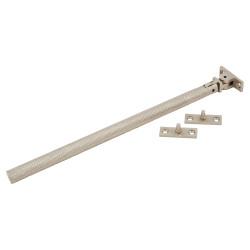 Hampstead Willow Knurled Casement Window Stay - 10"/250mm Length - Satin Nickel
