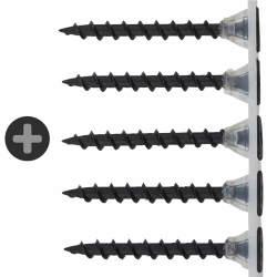 Reisser Collated Coarse Thread Drywall Screws - 3.5 x 50mm - Black Phosphate - Pack of 1000