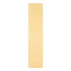 Hampstead Solid Brass Plain Finger Plate - 450 x 100 x 1.5mm - Polished