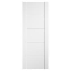 LPD Ladder 5 Panel Pre-Finished Laminate Semi-Solid Internal Door - 1981 x 762 x 35mm - White