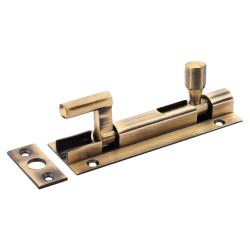 Altro Antique Brass Necked Barrel Bolt - 100 x 32mm