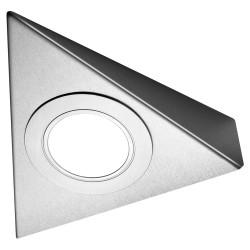 Sensio Bermuda 2W LED Triangle Cabinet Downlight - 3000K/4000K/5000K CCT - Stainless Steel