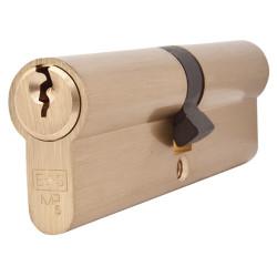 Touchpoint 5 Pin 100mm Euro Double Cylinder - 50 + 50mm - Polished Brass - Keyed to Differ