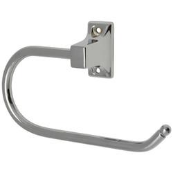Croydex Sutton Round Hook Toilet Roll Holder - 102 x 167 x 42mm - Polished Chrome