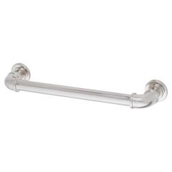 Altro 6mm Pipe Style D-Bar Cabinet Pull Handle - 160mm Centres - Satin Nickel