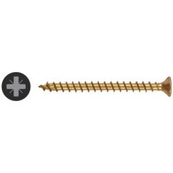 SPAX Yellox Pozi Countersunk Wood Screws - 4.0 x 50mm - Yellow Zinc - Pack of 200
