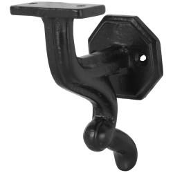 Olde Forge Handrail Bracket - 70mm Projection - Antique Black Iron