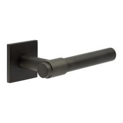 CRES by Frelan Dark Bronze Fixed Dead Door Handles on Square Rose - CR-103 Range
