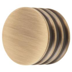 Frelan Hoxton Sturt Round Cabinet Knob - 30mm Diameter - Antique Brass