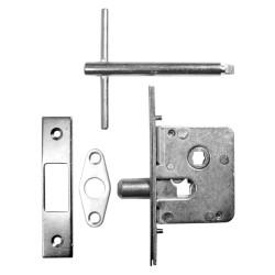 Jedo Budget Lock, Key and Escutcheon - Mortice - 110 x 19mm - Zinc Plated