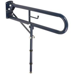 Fitzroy of London Hinged Support Grab Rail With Leg - 800 x 200mm - Dark Blue