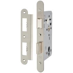 Union HD72 Heavy Duty DIN Euro Sashlock - 90mm Case - 60mm Backset - Radius - Satin Stainless