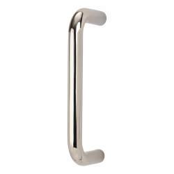 Altro Polished Stainless Steel 16mm D-Bar Door Pull Handle - Bolt Fix - 152mm Centres