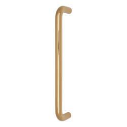 Hampstead PVD Brass 19mm D-Bar Door Pull Handle - Bolt Fix - 305mm Centres