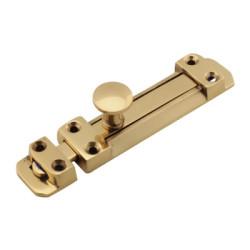 Touchpoint Flat Section Bolt - 150 x 32mm - Polished Brass