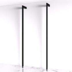 Emuca Zero 2 Profile Floor to Wall Kit - 2170mm Length - Black