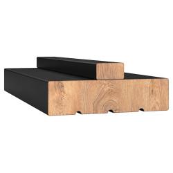 LPD Hardwood Door Lining with Loose Stop - Primed - 2130 x 133 x 28mm - Black