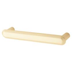 Hampstead Morley 19mm Bobbled D-Bar Cabinet Pull Handle - 128mm Centres - Satin Brass