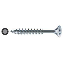 SPAX T-Star Plus Torx Countersunk Wood Screws - 5.0 x 80mm - WIROX Zinc Plated - Pack of 100