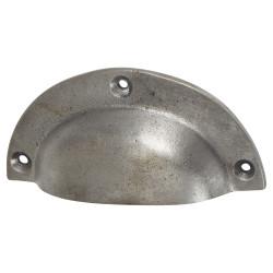 Olde Forge Vintage Cabinet Cup Handle - 89mm Centres - Pewter Effect