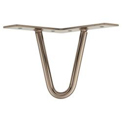 Rothley Hairpin Leg - 2 Pin - 100mm Height - Gun Metal