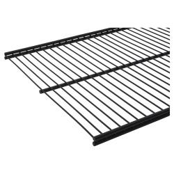 Altro Top Track System - Ventilated Shelf - 600 x 300mm - Black