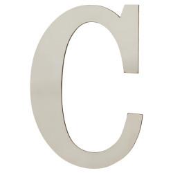 Rutland Frontier Collection 75mm Concealed Self Adhesive Door Letter - C - Polished Nickel