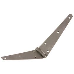 Strap Hinge - 150mm - Self Colour Steel - Pair