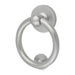 Altro Ring Door Knocker - Satin Chrome - 115 x 100mm