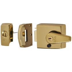 ERA BS3621:2007 Double Locking Nightlatch - 60mm Backset - Polished Brass Case/Cylinder