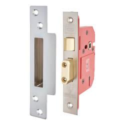 UNION 2200S StrongBOLT BS3621:2007 5 Lever Sashlock - 81mm Case - 57mm Backset - Sat Stainless Steel