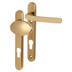 Fab & Fix Windsor uPVC Multipoint Lever/Pad Door Handle - 92mm c/c - Hardex Gold