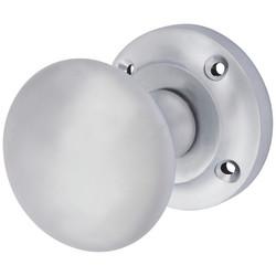 Altro Satin Chrome Victorian Mortice Door Knob - 57mm Rose Diameter
