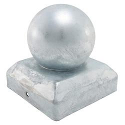 TIMCO Ball Fence Post Cap for 2" / 50mm Posts - Zinc